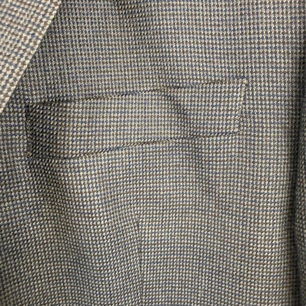 Lauren Ralph Lauren Mens Micro Houndstooth Blazer 40R Academia Ivy League Office